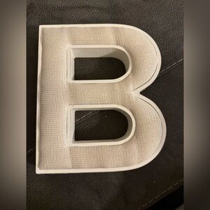 Decorative Beige Letter B Wall Art